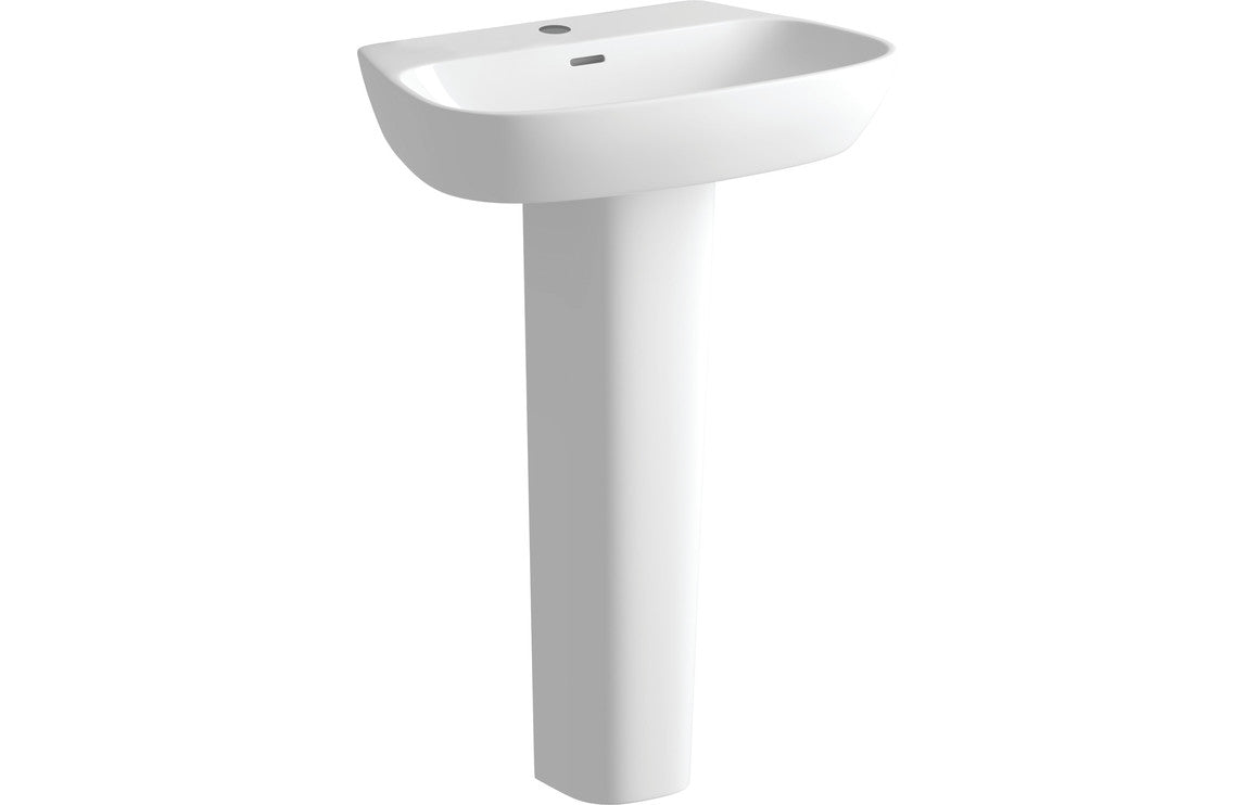 BlissSink 600x400mm 1TH Basin & Full Pedestal