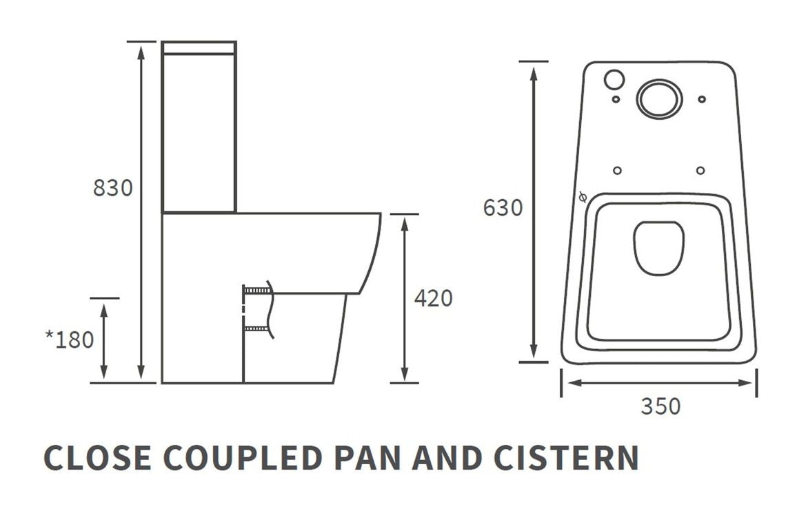 AquaElegance Close Coupled WC & Soft Close Seat