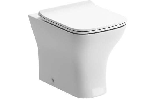 LustraBowl Rimless Back To Wall WC & Slim Soft Close Seat