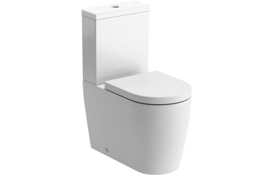 CrystalWash Rimless Close Coupled Fully Shrouded WC & Soft Close Seat