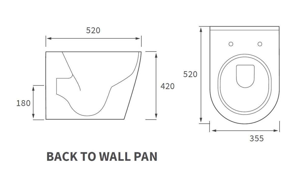 CrystalWash Back To Wall WC & Soft Close Seat
