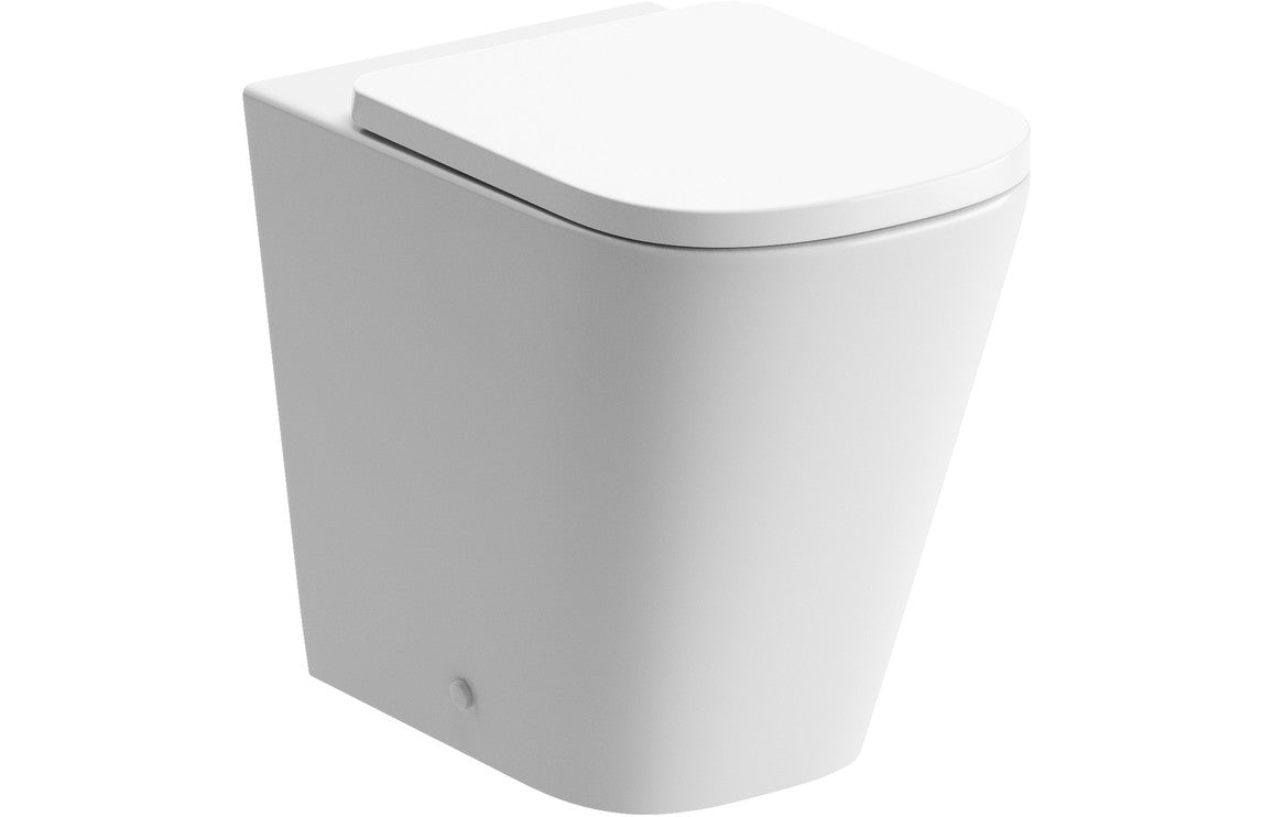 BlissSink Rimless Back To Wall Comfort Height WC & Soft Close Seat