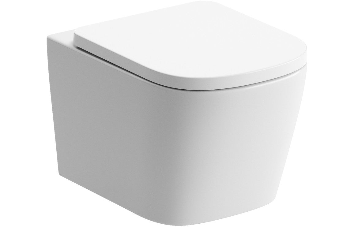BlissSink Rimless Wall Hung WC & Soft Close Seat