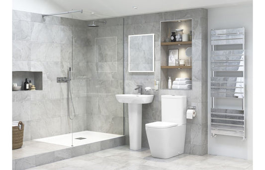 CrystalWash Rimless Wall Hung WC & Soft Close Seat