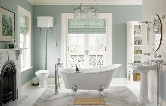TranquilFlow Low Level WC & Satin White Wood Effect Seat