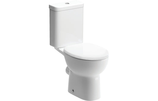 EternaWash Rimless Close Coupled Open Back WC & Soft Close Seat