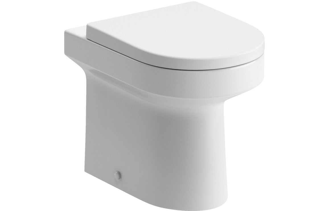 PrismFlow Rimless Back To Wall WC & Soft Close Seat