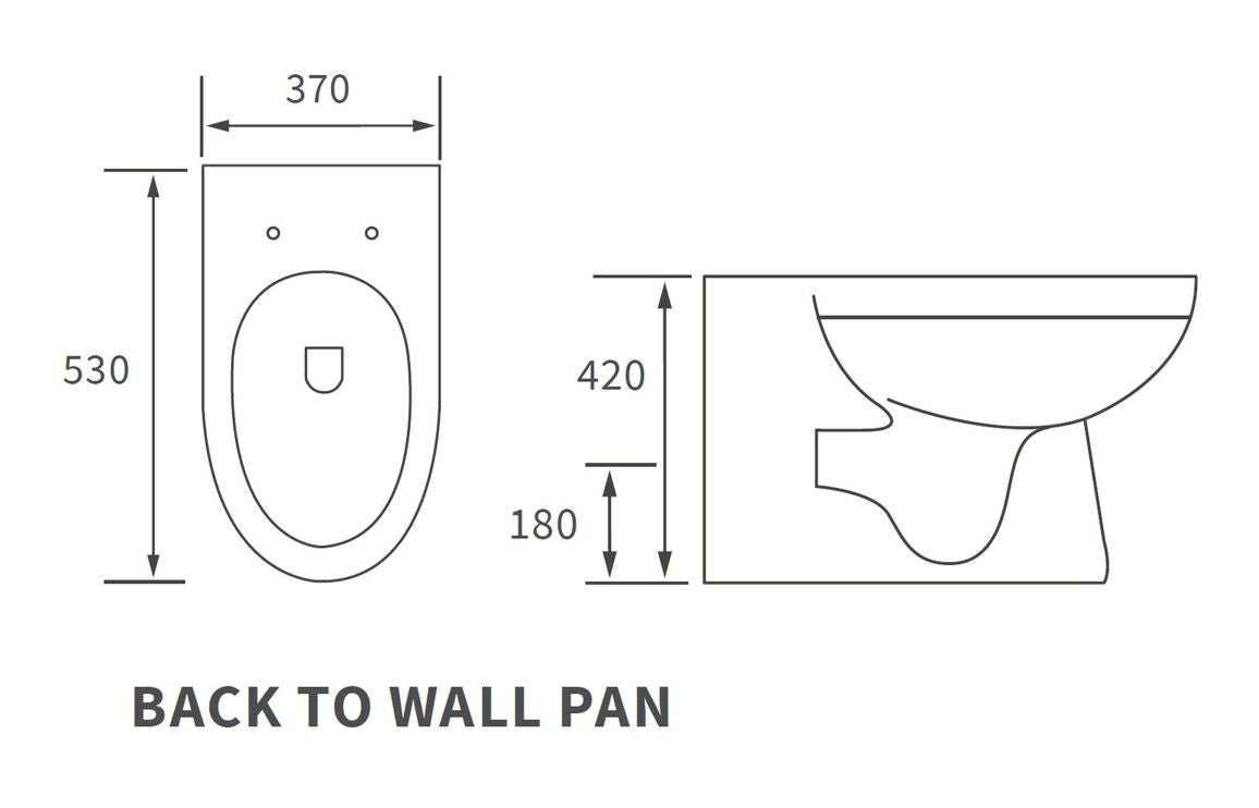 PrismFlow Rimless Back To Wall WC & Soft Close Seat